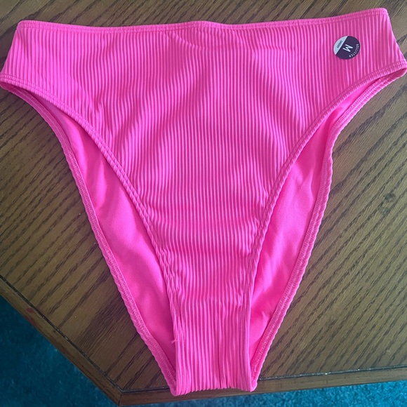 Hollister Swim Hollister Curves High Waisted Rubbed Cheeky Bikini